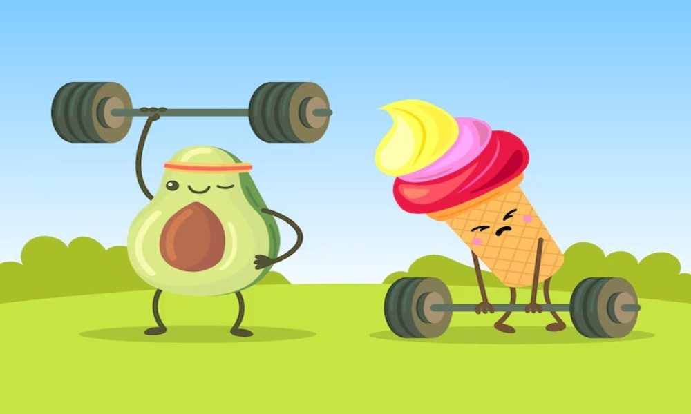 cute-avocado-ice-cream-characters-exercising-with-dumbbells-sad-cartoon-confection-trying-lift-bars-lawn-flat-illustration_74855-18276_11zon (2) رژیم کرب سایکلینگ چیست؟